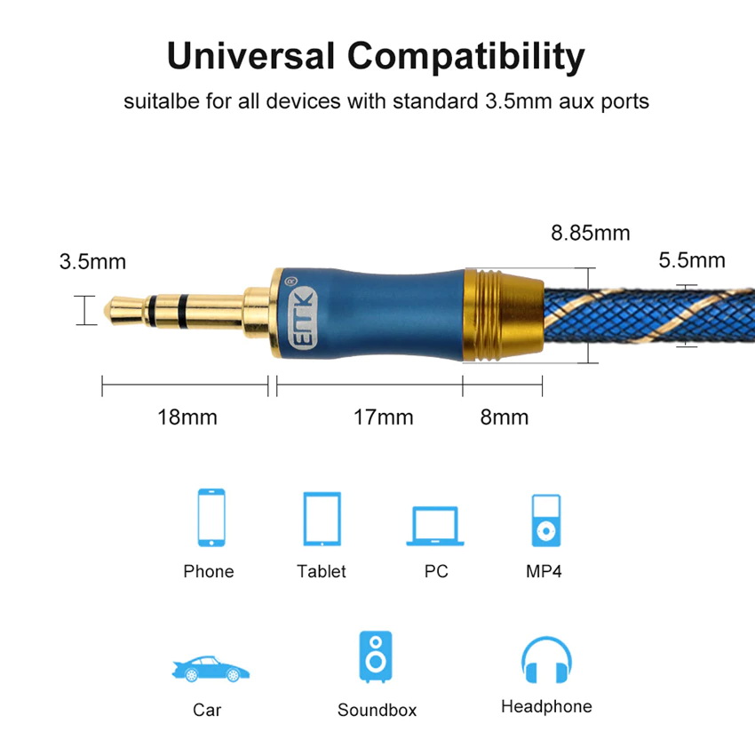 ขาย ERTK AUX L Plug 3.5mm to 3.5 mm สาย AUX เกรดพรีเมี่ยมหัวงอตั้งฉาก 1 ข้าง