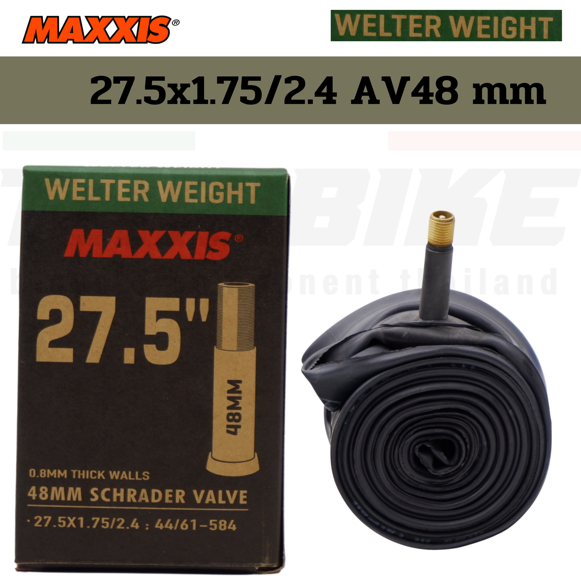 ยางในจักรยาน MAXXIS Welter Weight 27.5X1.90/2.35 FV48 27.5X1.5/1.75 AV