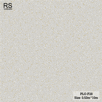 วอลเปเปอร์ ลายคลาสสิคก้นหอย โทนสีเทาเงิน PLO-F28