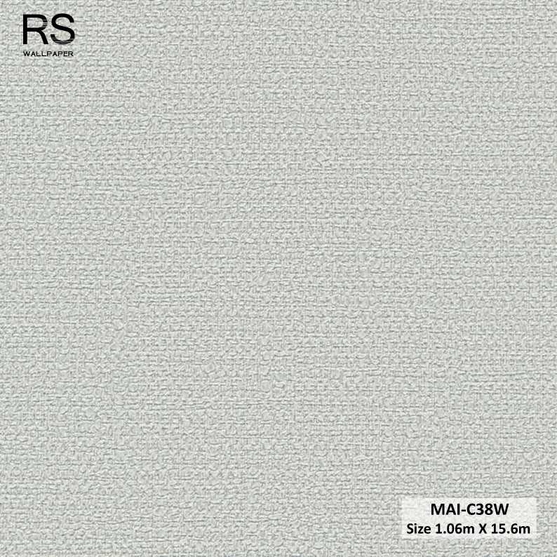 วอลเปเปอร์ลายผ้าสีเทา MAI-C38W