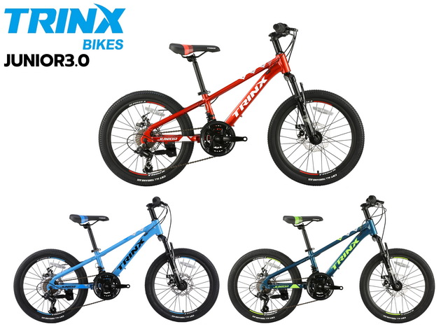 TRINX : JUNIOR 3.0 จักรยานเด็ก MTB อลูฯ 20" ดิสเบรค 21 Speeds