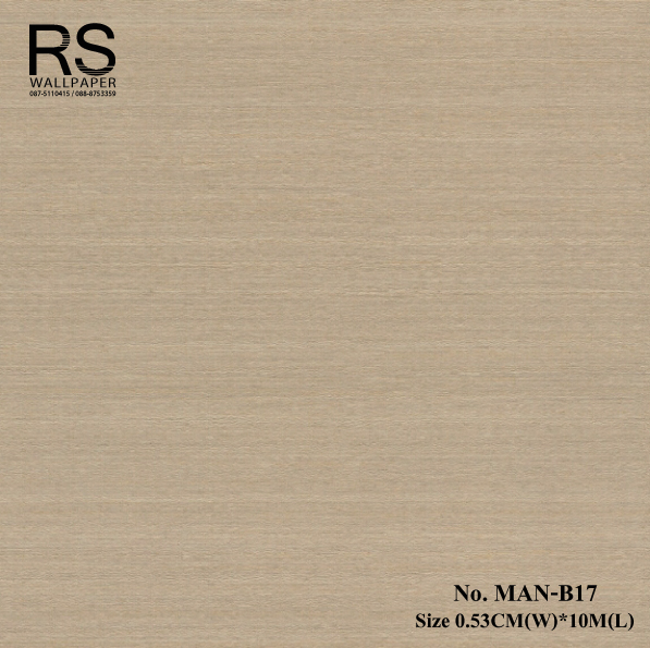 วอลเปเปอร์เทกเจอร์ผ้าพื้นสีน้ำตาล MAN-B17