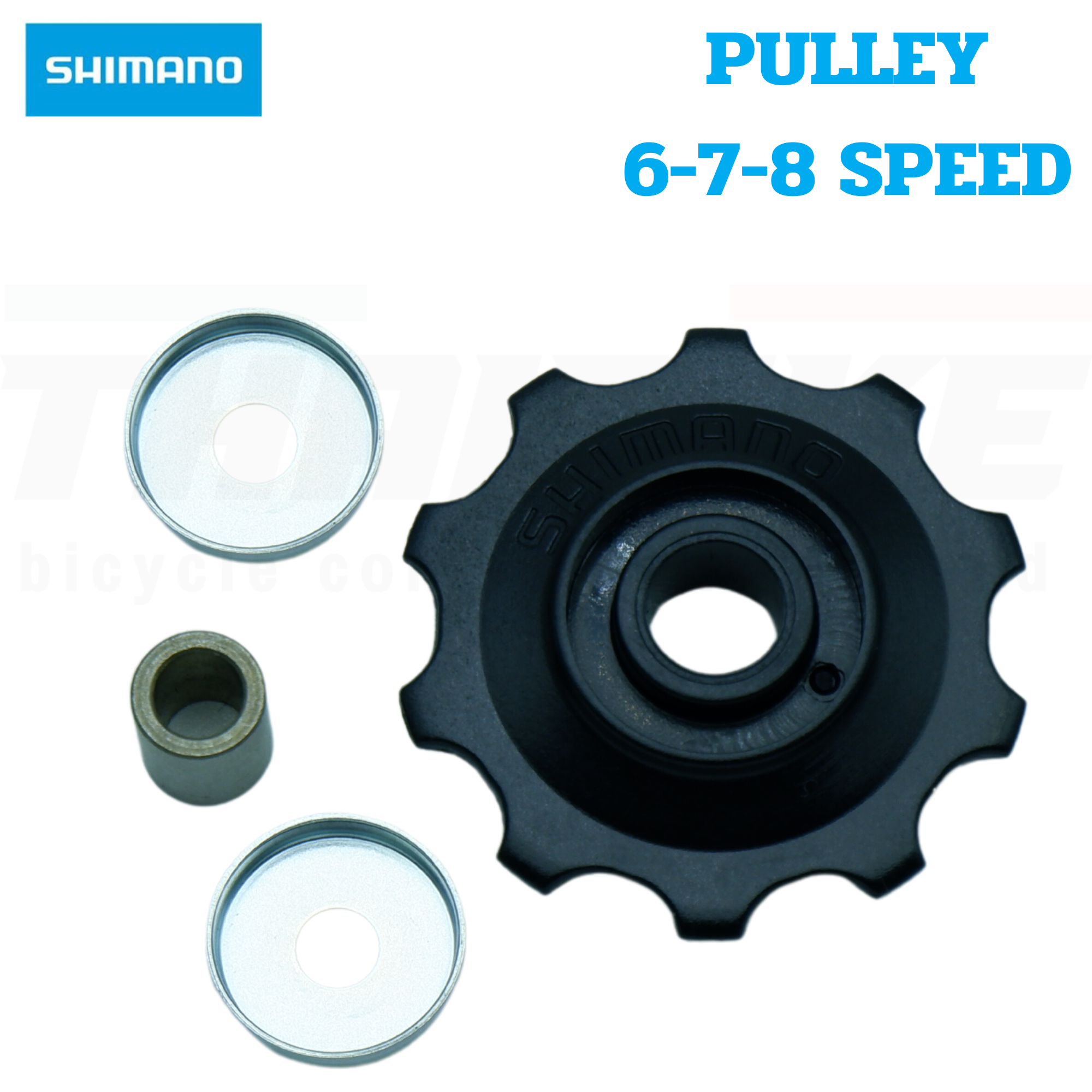 ลูกกลิ้งตีนผีหลังจักรยาน SHIMANO PULLEY, 7-SPEED TY05/15/20/22/30CT92/MJ05
