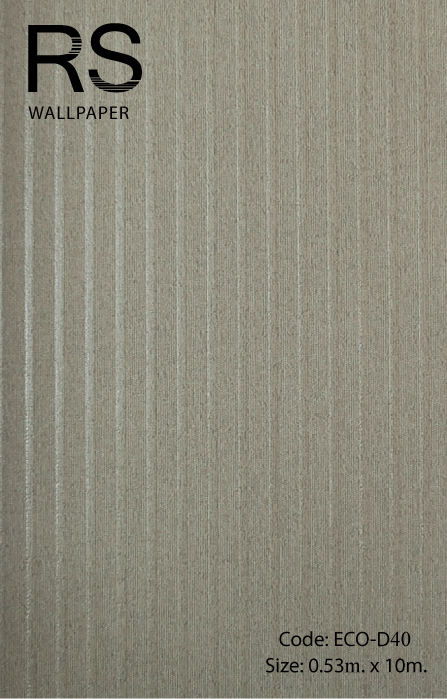 วอลเปเปอร์เทกเจอร์ทางเล็กพื้นสีน้ำตาล ECO-D40