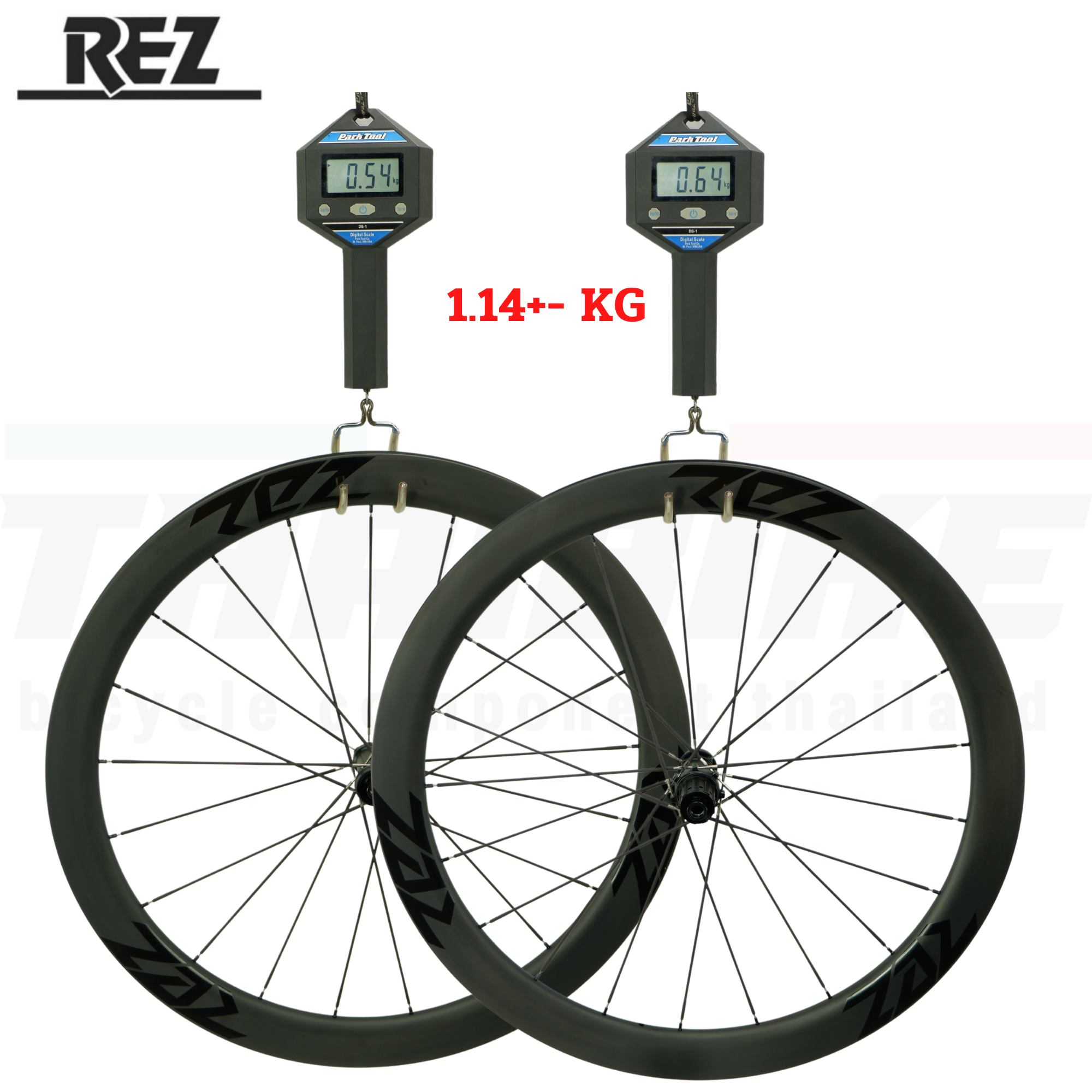 ล้อจักรยานเสือหมอบแบบคาร์บอน รองรับดิสก์เบรค REZ ซี่คาร์บอน