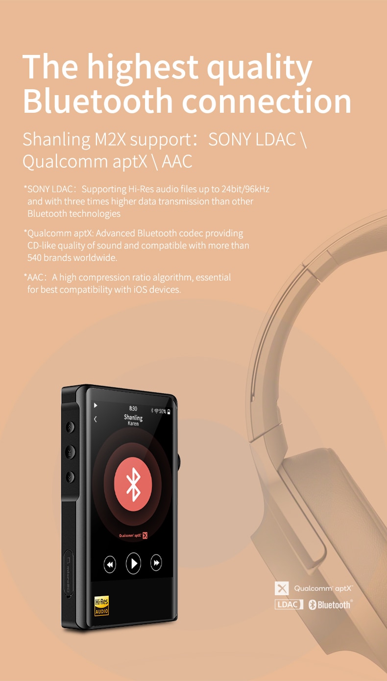 ขาย SHANLING M2x DAP พกพา ชิป AK4490x2 รองรับ Hi-Res ประกันศูนย์ไทย