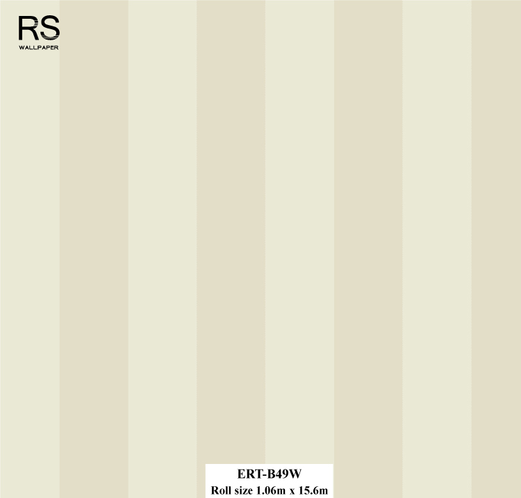 วอลเปเปอร์ ลายทางสีน้ำตาลสลับสีครีม ERT-B49W