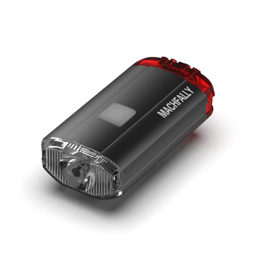 ไฟติดหมวก พร้อมไฟท้ายในตัว MACHFALLY/SUPER D