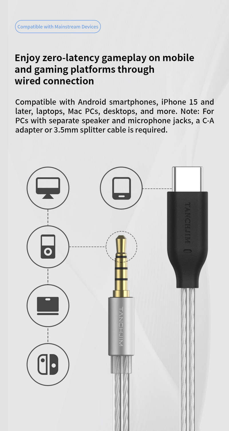 Tanchjim Bunny หูฟัง IEMs ไดรเวอร์ Dynamic เสียงชัดใสและมีสไตล์สำหรับเกมเมอร์ ประกันศูนย์ไทย