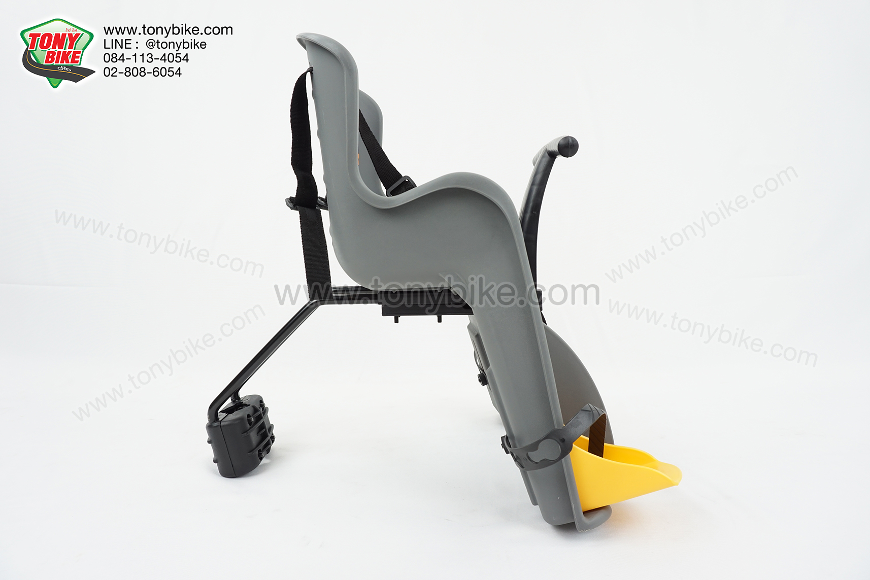 เก้าอี้เด็ก ติดจักรยาน ด้านหน้า พักเท้าเหลือง