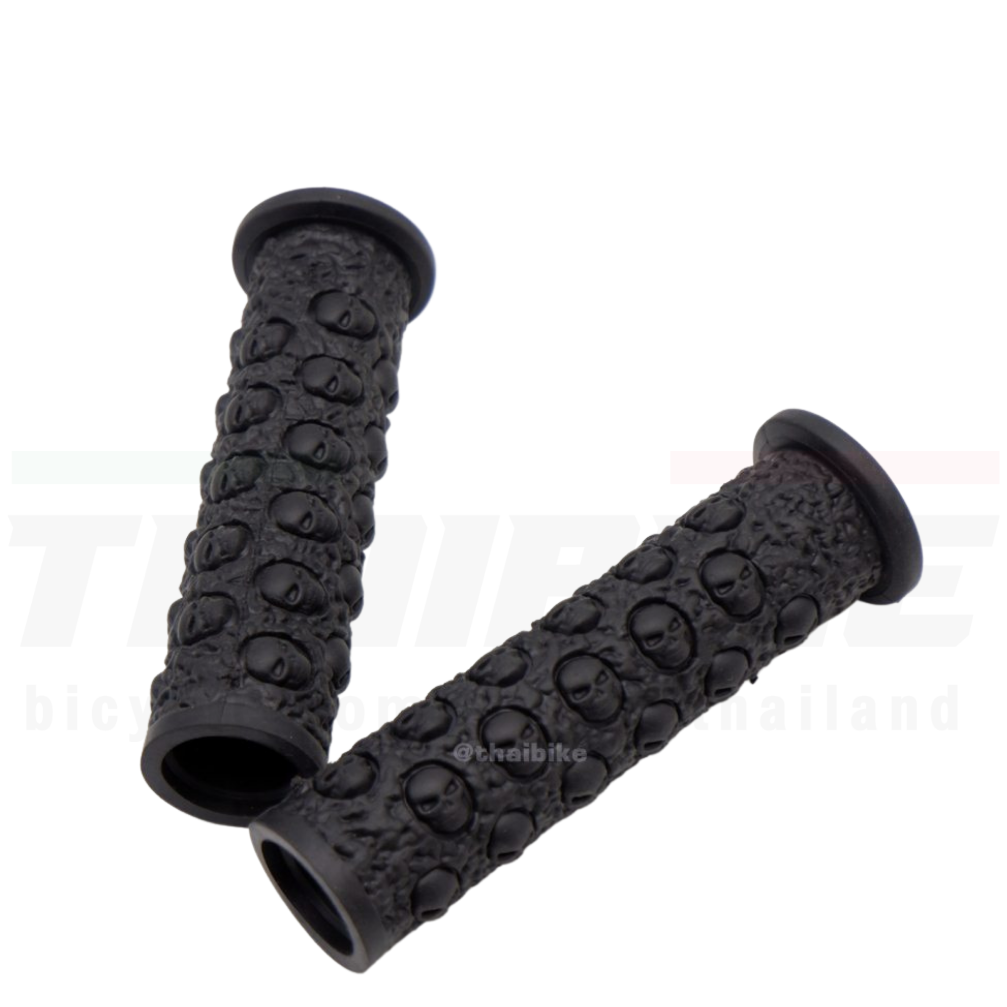 ปลอกแฮนด์ยางใส่จักรยานแบบยางลายหัวกะโหลก