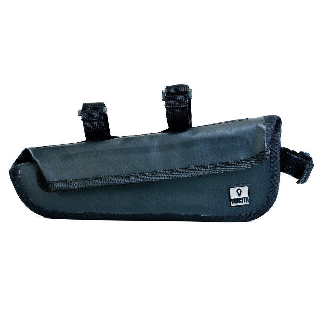 VINCITA B023WP กระเป๋าสามเหลี่ยมกันน้ำใต้เฟรม Black