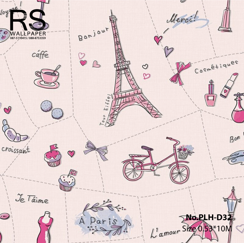 วอลเปเปอร์ ลายการ์ตูน่ารัก No.PLH-D32