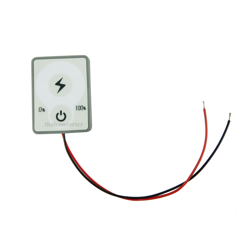 หน้าจอวัดแสดงผลเปอร์เซ็นแบตเตอรี่ 12V แบบสัมผัส
