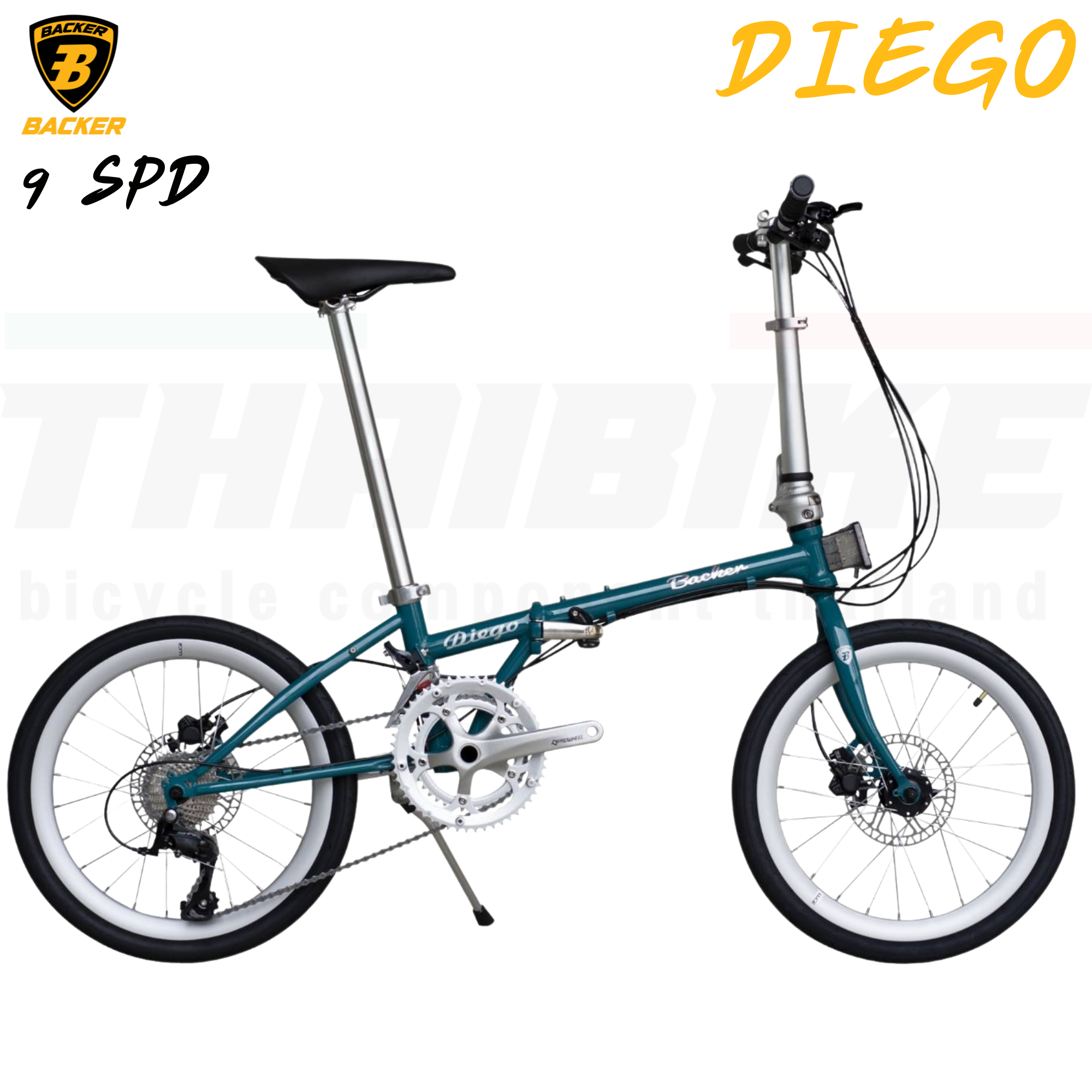 จักรยานพับ BACKER DIEGO ล้อ 20 นิ้ว 18SPD
