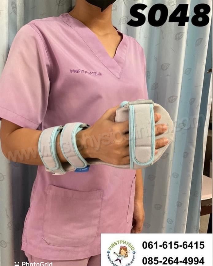 ดามกันข้อมืองอ ดามกันนิ้วมืองอแบบบุนุ่ม อุปกรณ์กายภาพนิ้ว อุปกรณ์เหยียดนิ้วมือ พลาสติกดามข้อมือผู้ใหญ่ Soft Hand Splint wrist hand orthosis