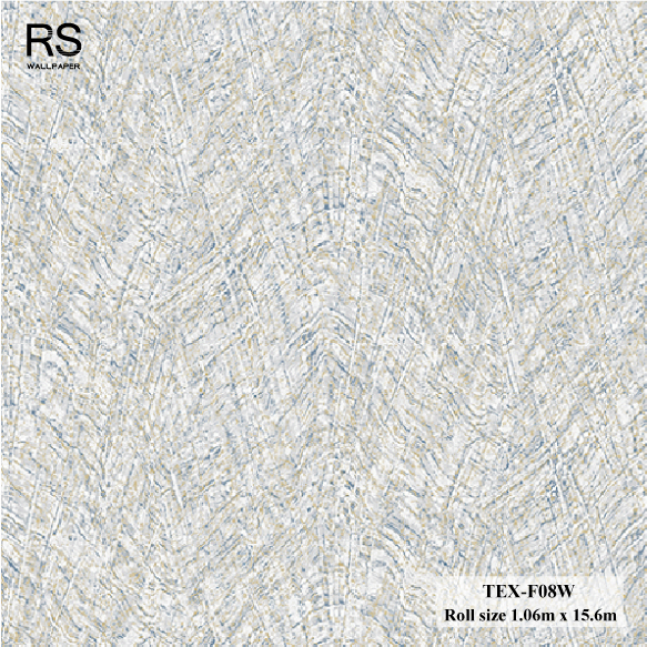 วอลเปเปอร์ ลายหินอ่อน สีเทาปนสีน้ำเงินทอง TEX-F08W