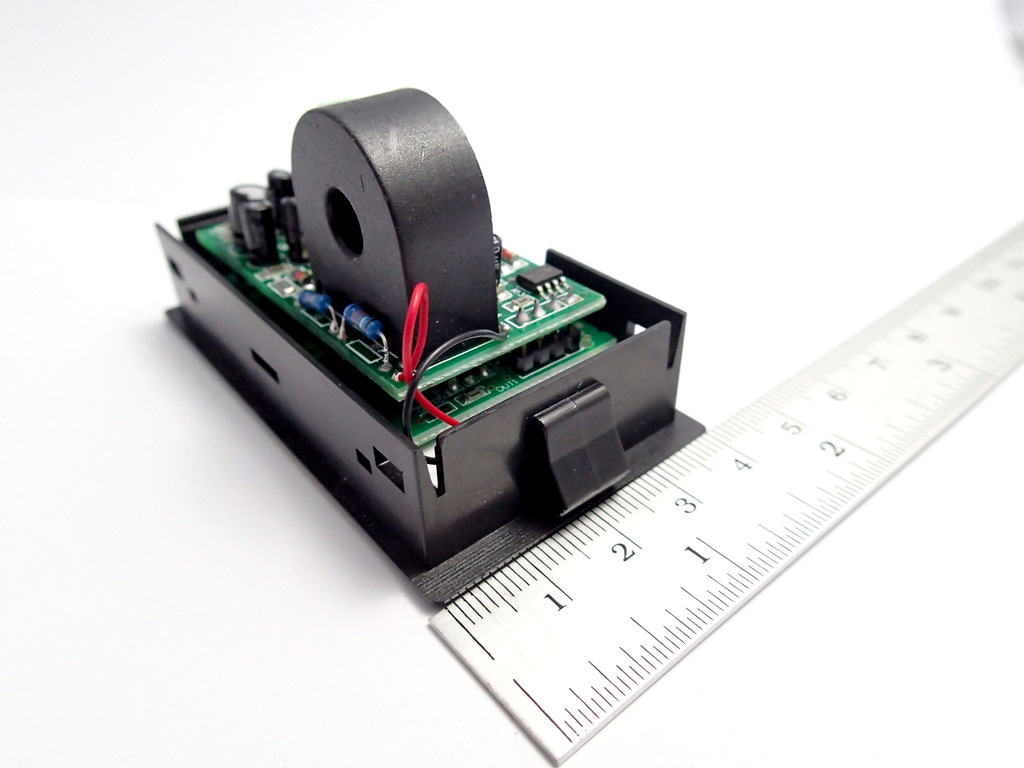 AC 2-in-1 Voltmeter/Ammeter 100-300V 0-50A LCD with Backlight Display [ฺBlackCover]