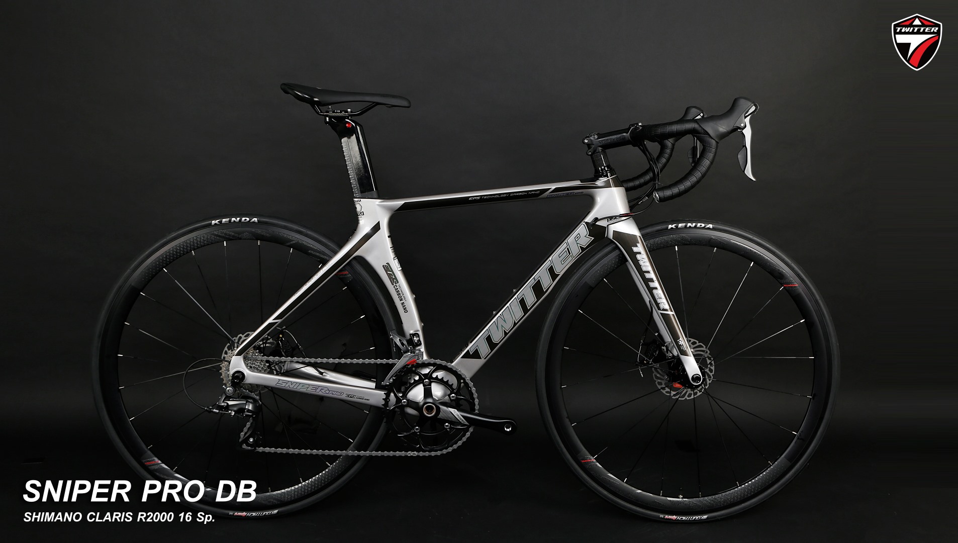จักรยานเสือหมอบเฟรมคาร์บอน ดิสก์เบรคTWITER รุ่น Sniper PRO DB