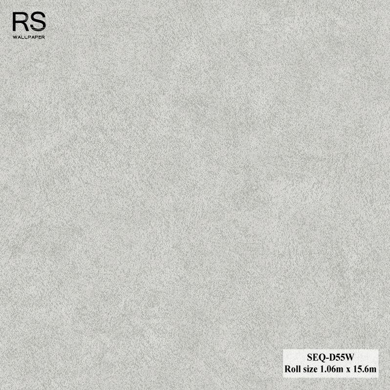 วอลเปเปอร์ลายพื้นปูน สีเทา SEQ-D55W