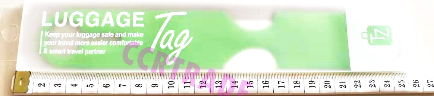 ป้ายติดกระเป๋าเดินทางกล่อง 25.5 ซม.(คละสี)