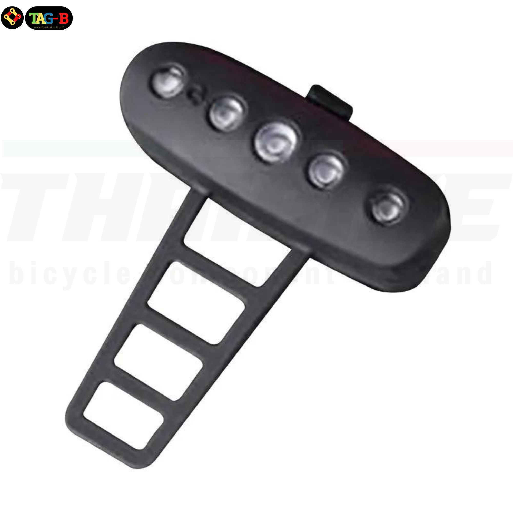 ไฟท้ายจักรยานแบบซิลิโคนทรงมะขาม ยี่ห้อ DC-109 ชาร์จ USB