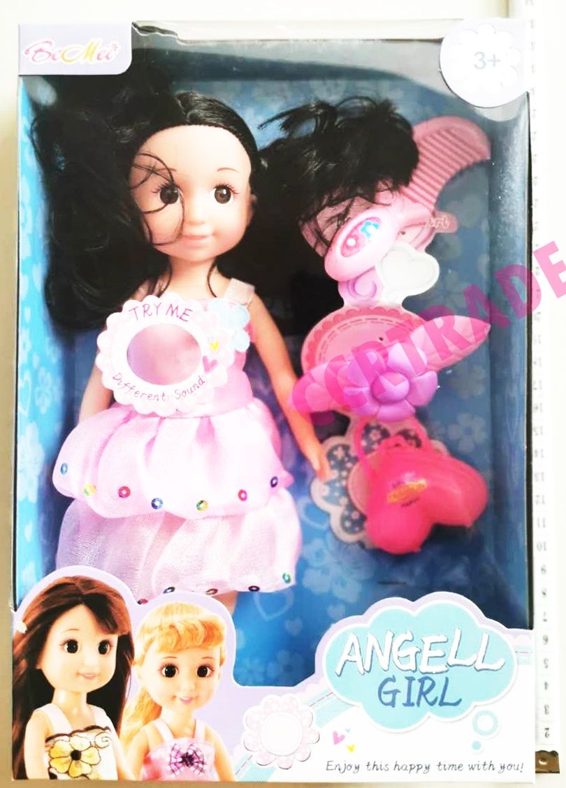 บาร์บี้แต่งตัว+อุปกรณ์ มีเสียงกล่อง 19x27.5 ซม.(1x3)