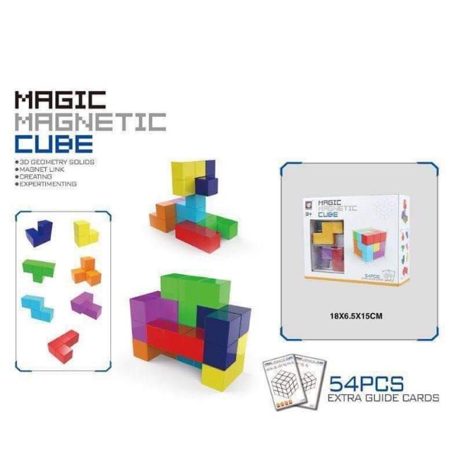 Magic magnetic cube แม่เหล็กตัวต่อทรงลูกบาศก์ พร้อมส่ง