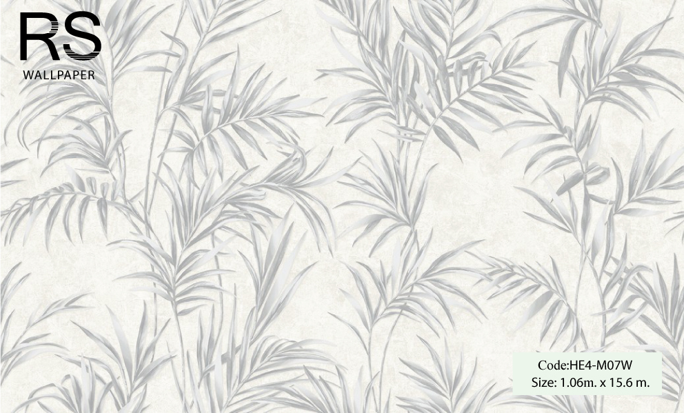 วอลเปเปอร์ ลายใบไม้ (Tropical Style) HE4-M07W