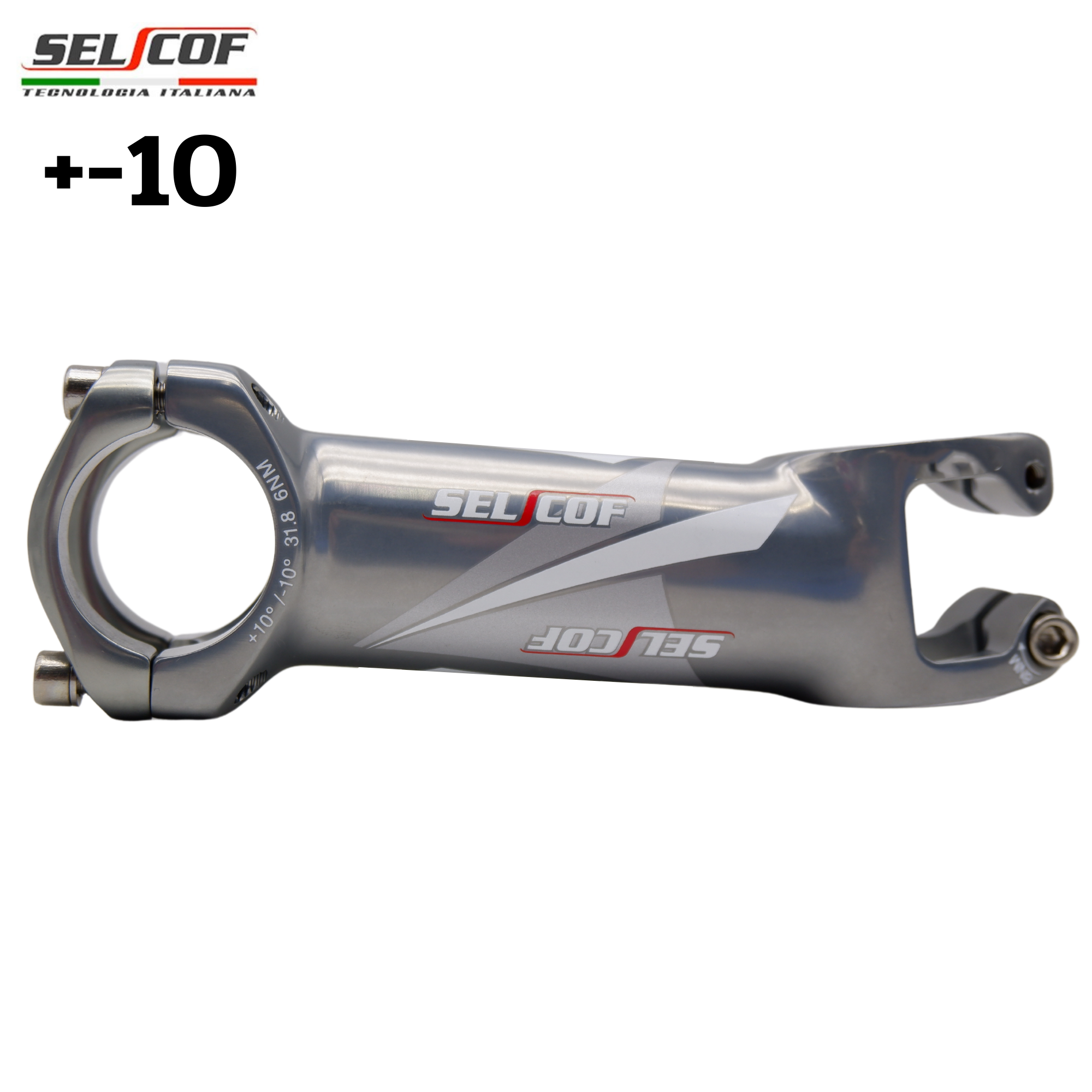 สเต็มจักรยานอลูมิเนียม เบาพิเศษ SELCOF SUPERLIGHT K063 +-10 คอ 31.8มม.