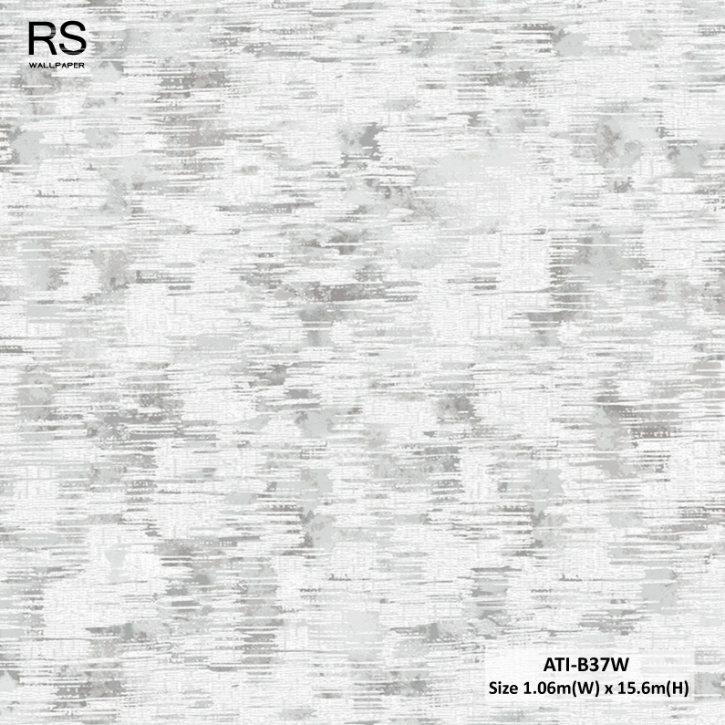 วอลเปเปอร์สไตล์ Abstract สีเทาปนขาว ATI-B37W
