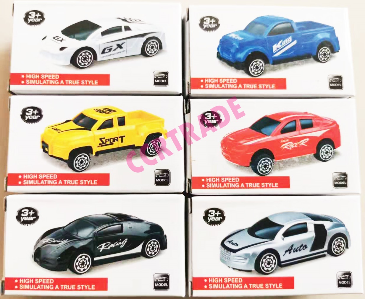 รถโมเดลพลาสติก สไตล์ Tomy กล่อง 4.5x8 ซม.(1x24)