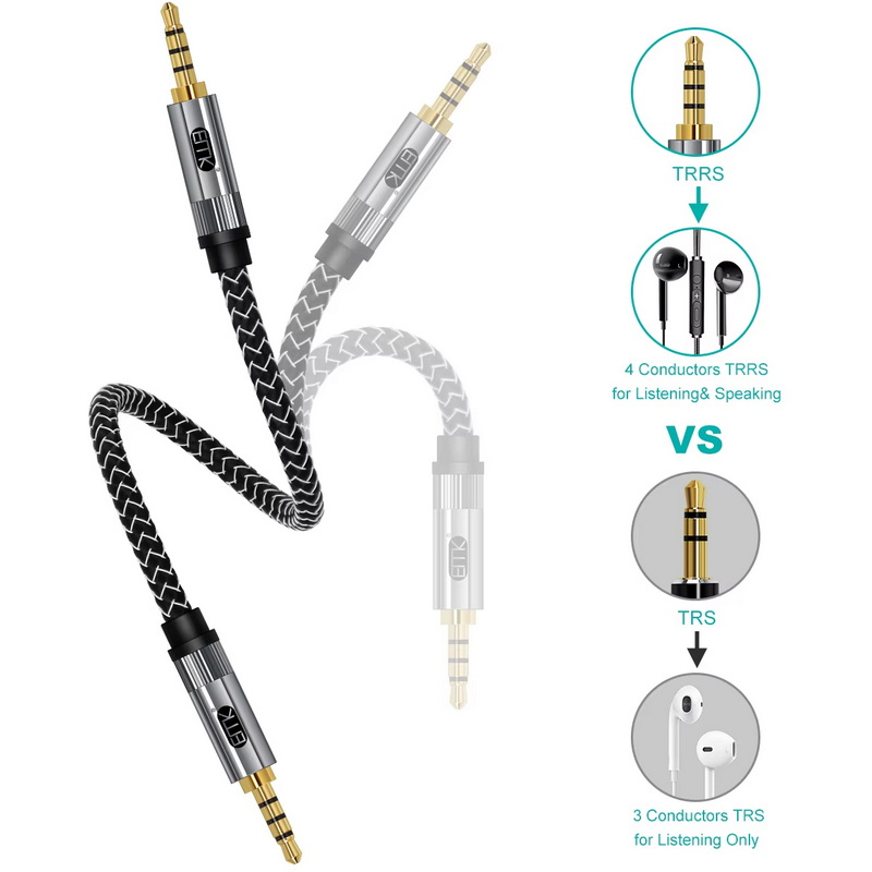 ERTK GoldAUX สาย Aux 3.5 เป็น 3.5 เกรดพรีเมี่ยม สำหรับเครื่องเสียง ประกันศูนย์ไทย