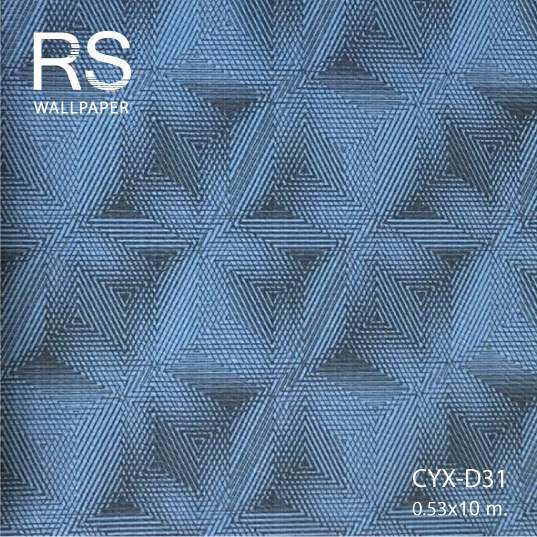วอลเปเปอร์ลายกราฟฟิค (ANALOG) สีน้ำเงิน CYX-D31