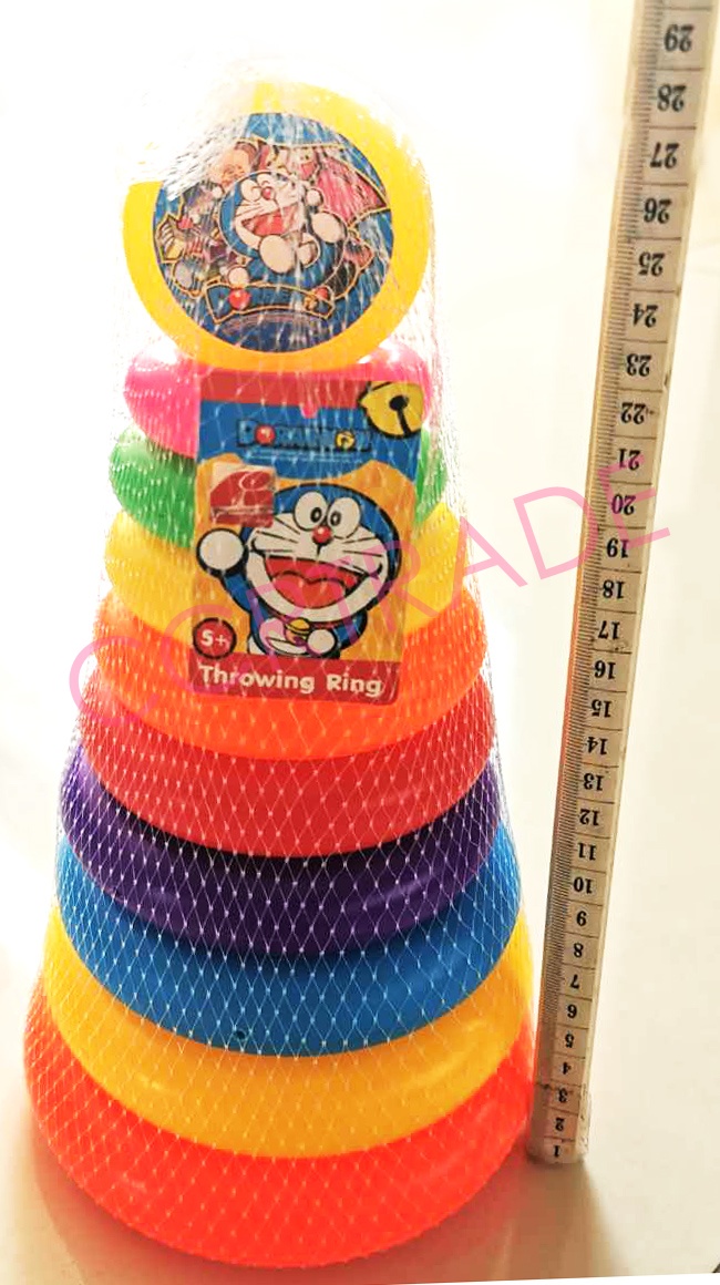 โยนห่วงโดราเอม่อน 9 ชั้นจัมโบ้ 13.5x27 ซม.(ลิขสิทธิ์แท้)(1x3)