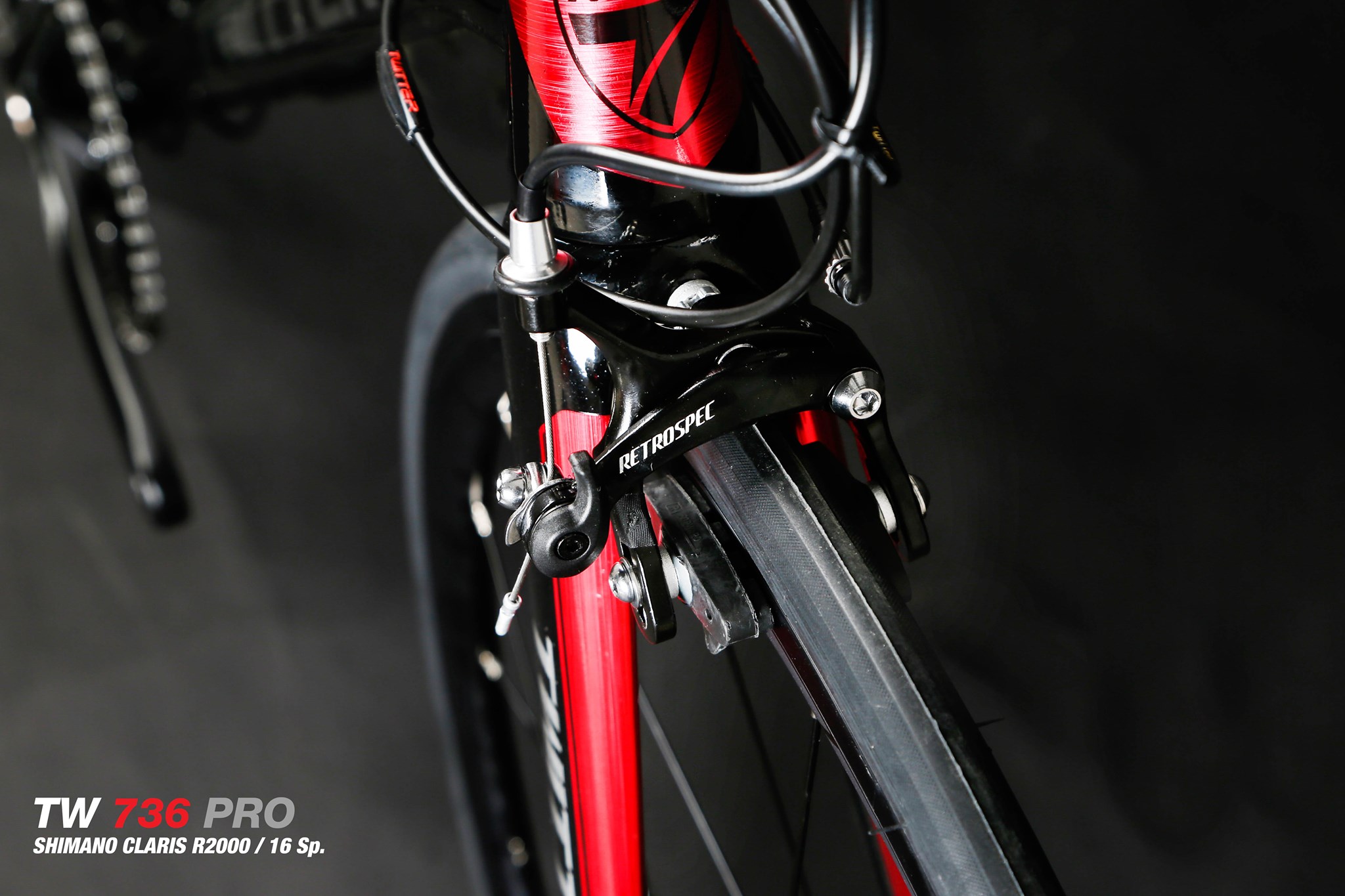 จักรยานเสือหมอบ TWITER รุ่น TW 736 PRO Top Aluminium ลบรอยเชื่อม ซ่อนสาย