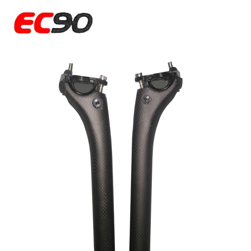 หลักอานคาร์บอน EC90 แบบเยื้องหลัง ขนาด 25.4 หลักอานจักรยาน