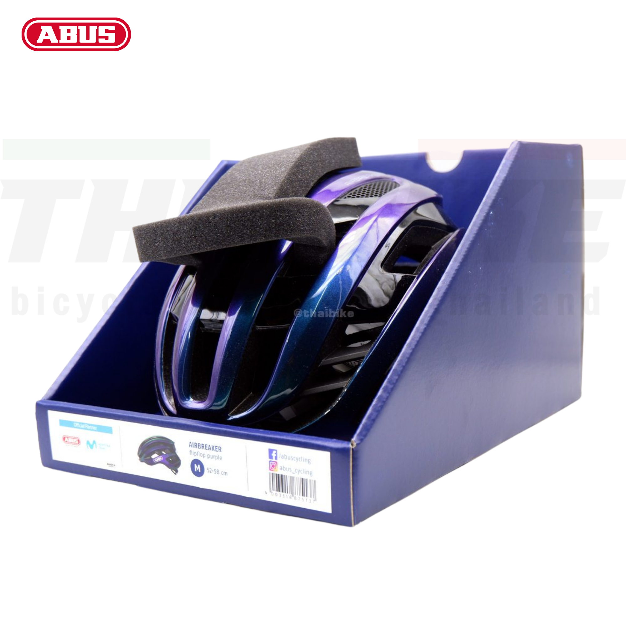 ของแท้ หมวกกันน็อคจักรยาน ABUS Airbreaker Flip Flop Edition ✨