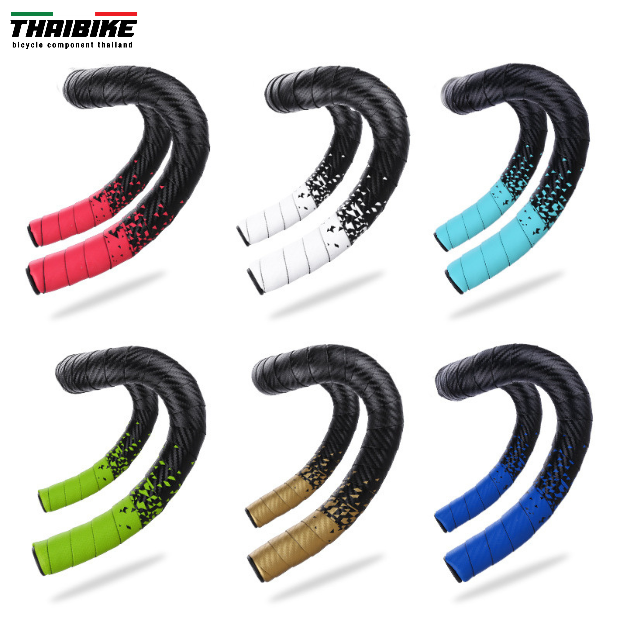 ผ้าพันแฮนด์จักรยานเสือหมอบ THAIBIKE 2TONE