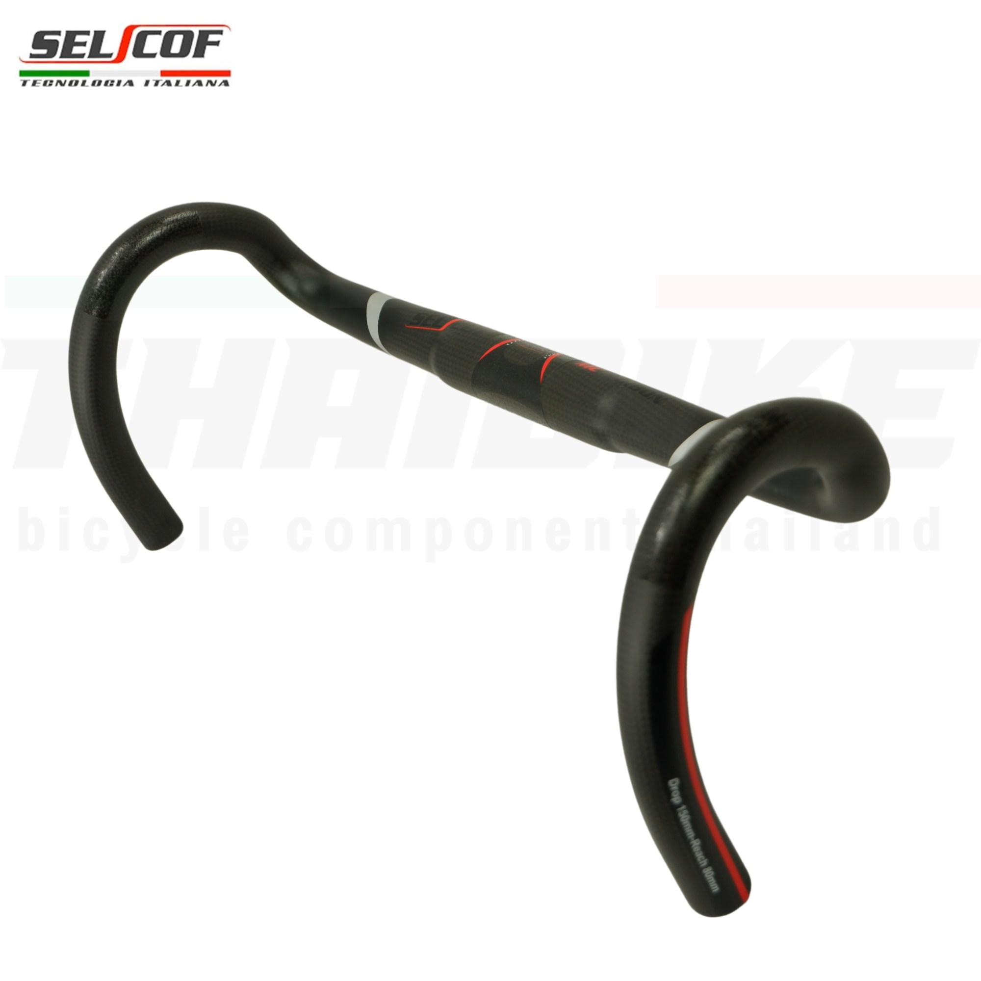 แฮนด์จักรยานเสือหมอบฟูลคาร์บอน SELCOF MC CARBON