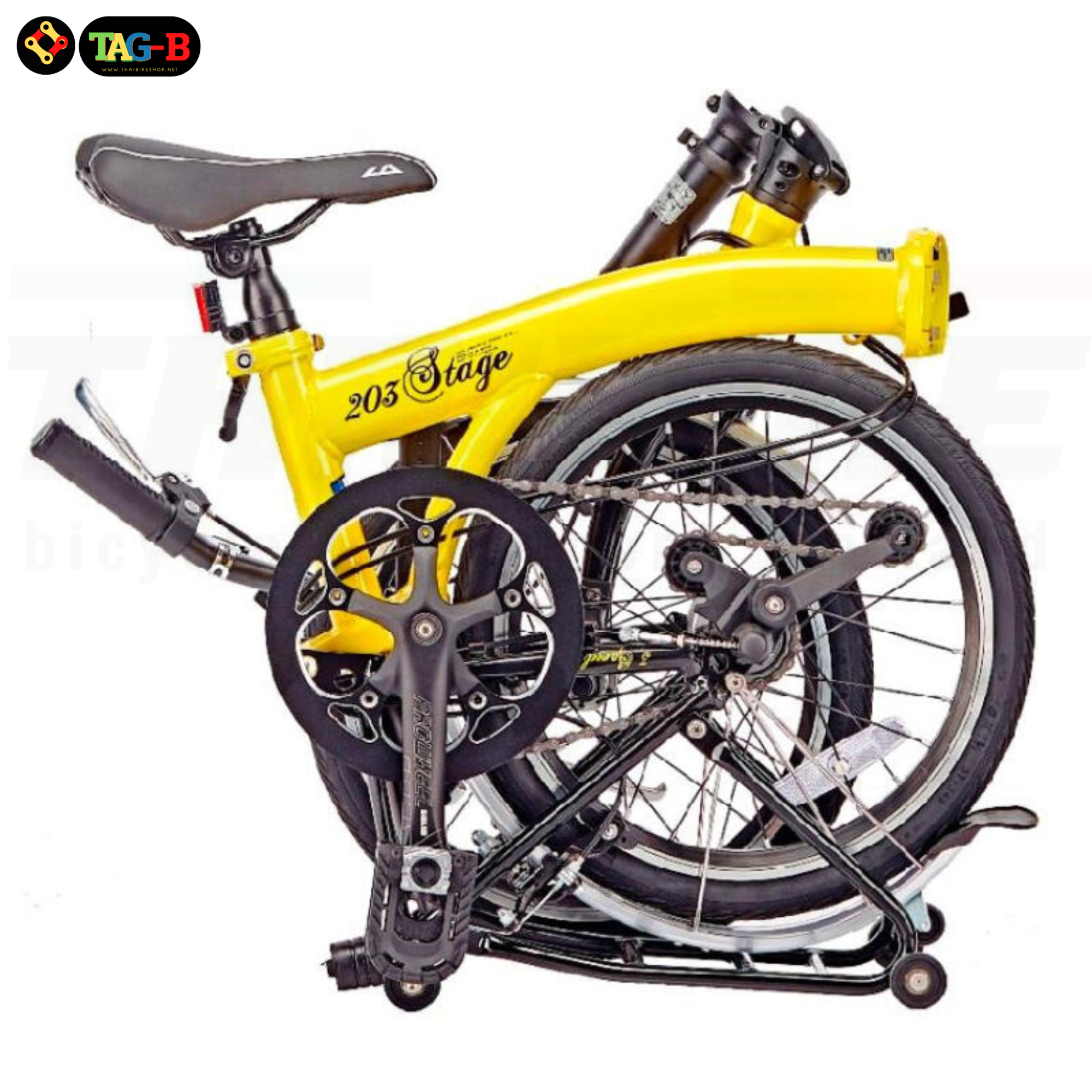 รถจักรยานพับเกียร์ดุม LA NEO STAGE 3 สปีด/SINGLE SPEED (สินค้ามีตำหนิที่ตะแกรงหลังทุกคัน)