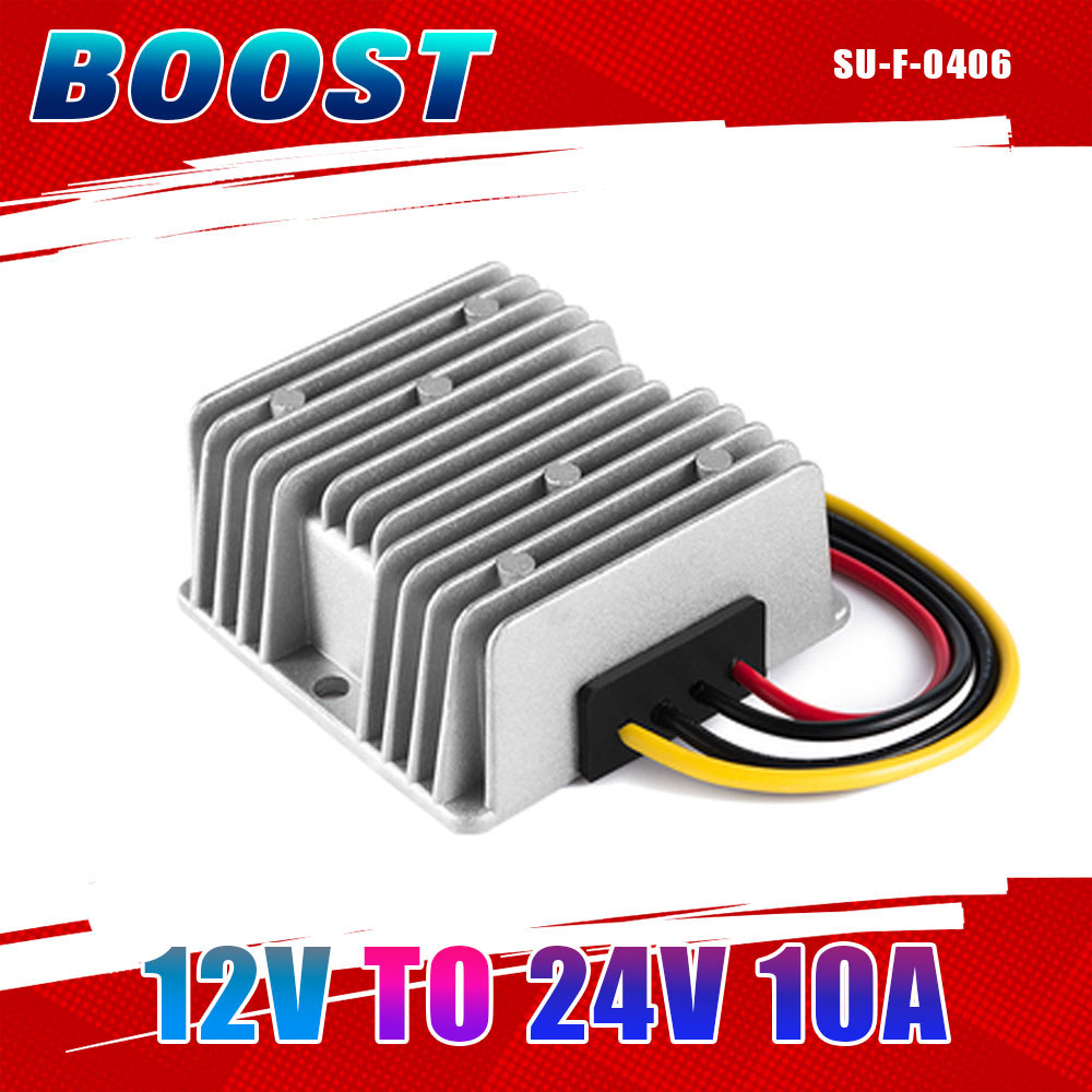 Boost Converter 11-16V to 24V 10A 240W IP68