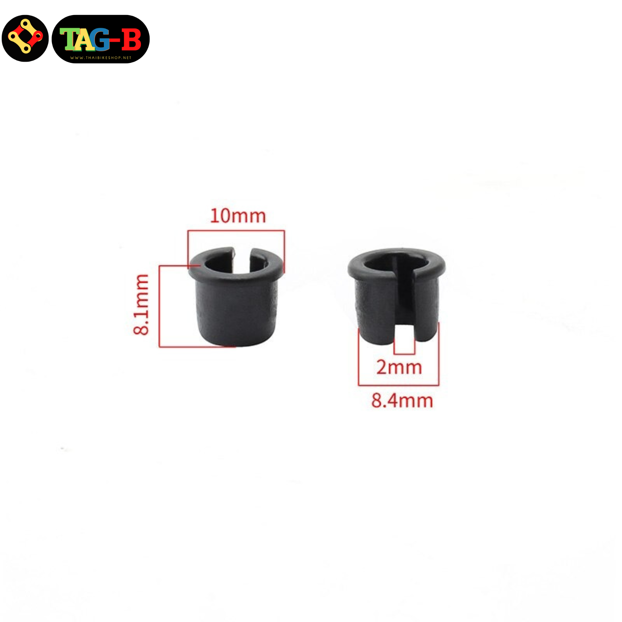 2 ชิ้น อแดพเตอร์แปลงขอบล้อจุ๊บใหญ่เป็นจุ๊บเล็ก ยี่ห้อ TAG-B | Valve Adapter