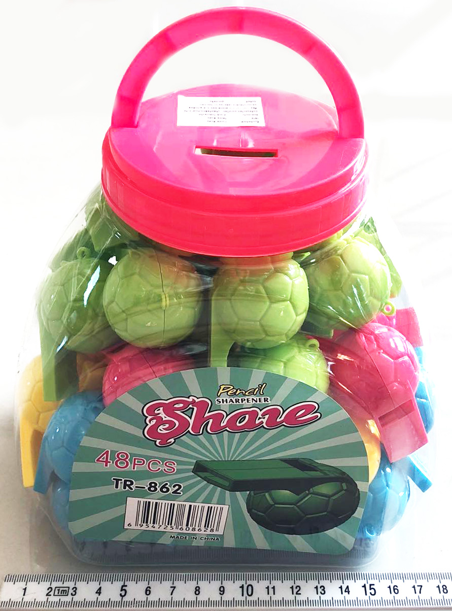 กบเหลาบอลนกหวีด 48 ชิ้นกระปุก 17 ซม.