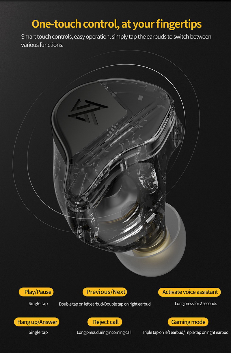ขาย KZ VXS PRO หูฟัง TWS หูฟังไร้สายรองรับ Bluetooth5.3 ประกันศูนย์ไทย