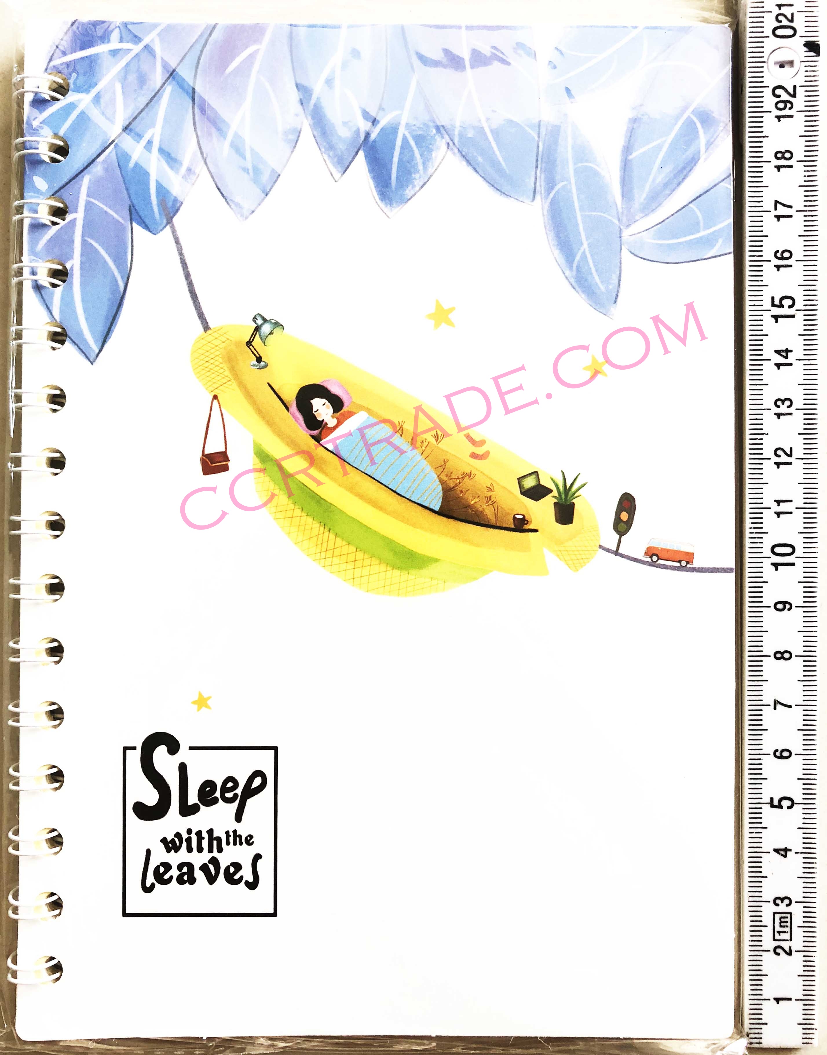 สมุดโน๊ตสันห่วง ลายการ์ตูนเกาหลี 15x20.5 ซม.