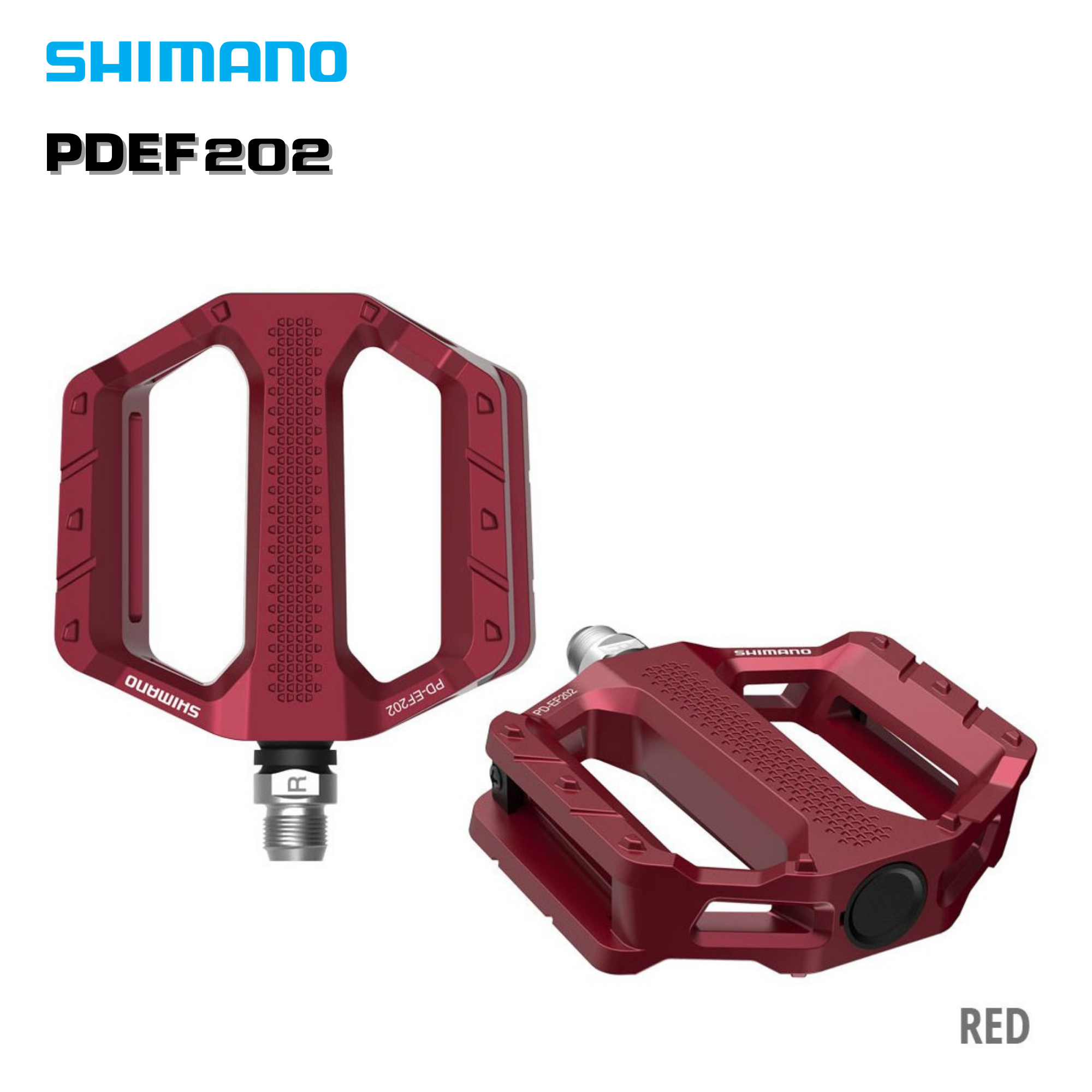บันไดจักรยานเสือภูเขา เสือหมอบ SHIMANO FLAT, PD-EF202/PD-EF102