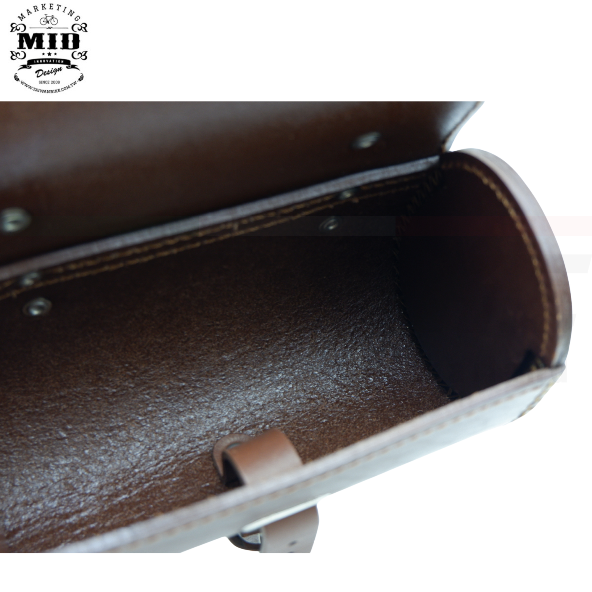 กระเป๋าใต้อานจักรยานหนังแท้ MID Leather seat bag