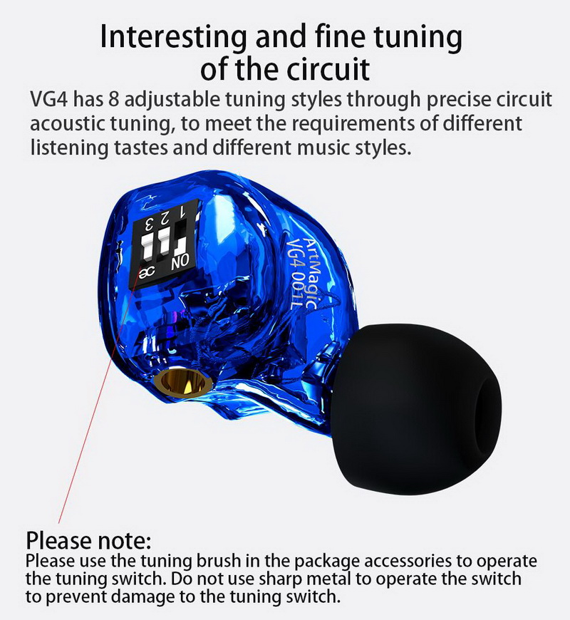 ขาย หูฟัง CIEM BGVP VG4 หูฟังหล่อหู 4 ไดรเวอร์ 4BA รองรับ Hi-Res ประกันศูนย์ไทย