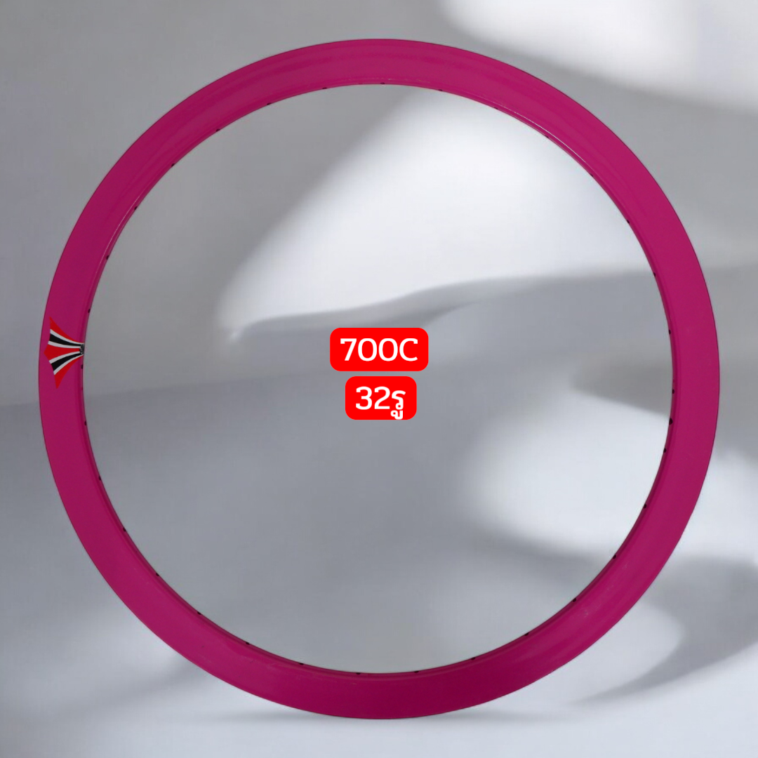 ขอบล้ออลูมิเนียมเปล่า 700C แอโร่สองชั้น 40 มม. 32 รู (Double Wall Alloy Rim – ขอบล้อจักรยานเสือหมอบ fixed gear )